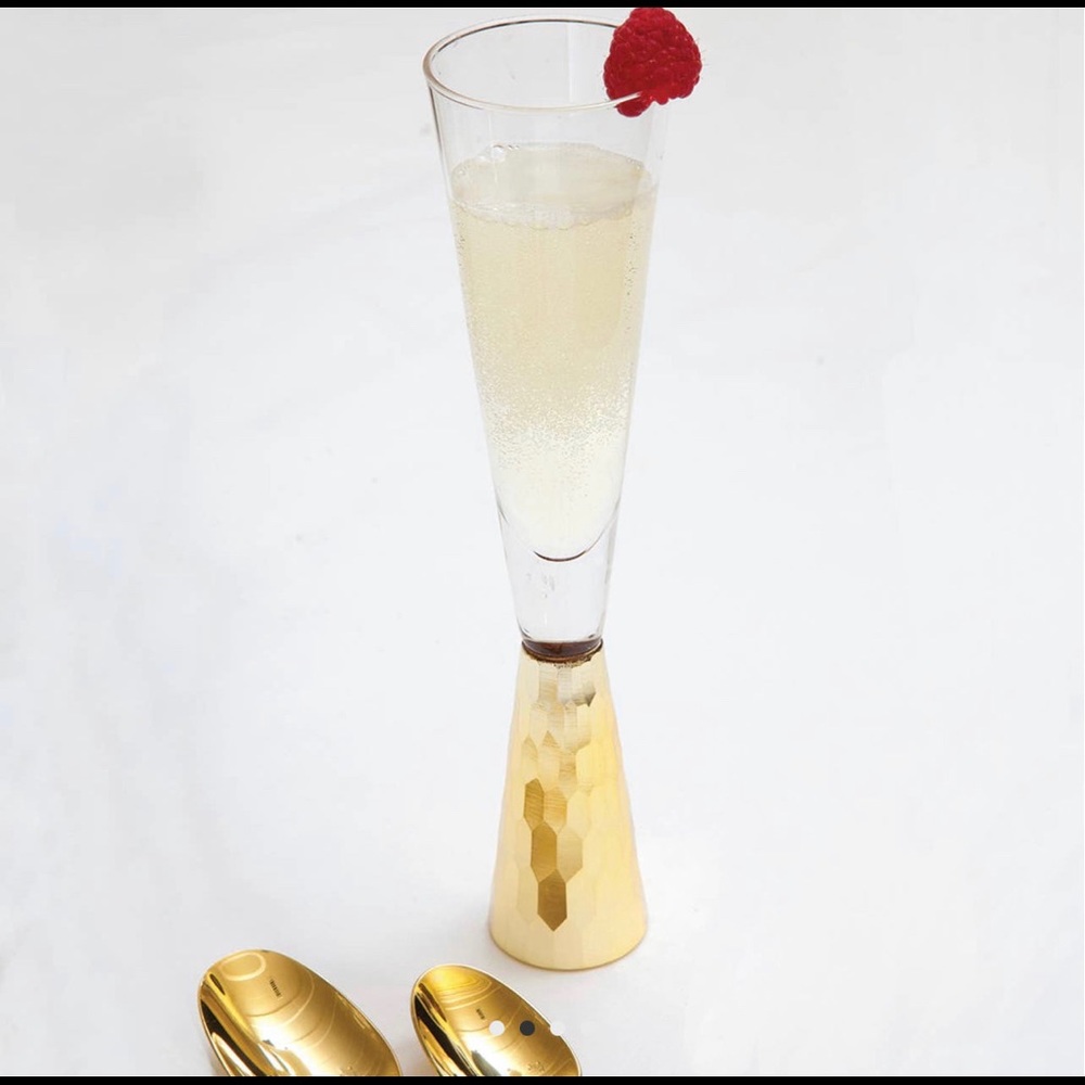 NWT Champagne Glasses by 8 Oak Lane